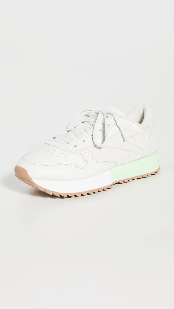 Reebok Classic Leather Ripple White Women's Running Shoes - Size: 5.5