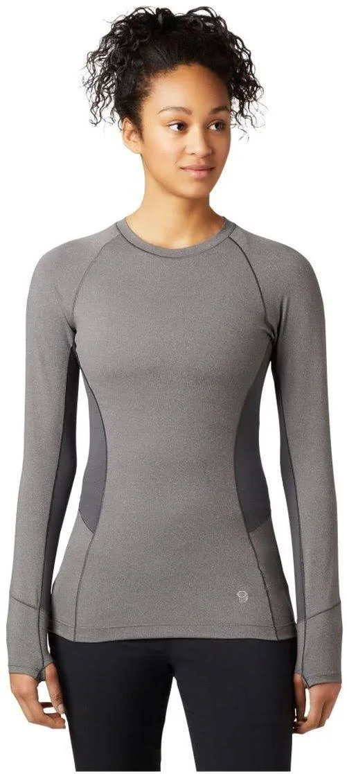 Mountain Hardwear Ghee Long Sleeve Crew - Women's Shark/Heather, XL