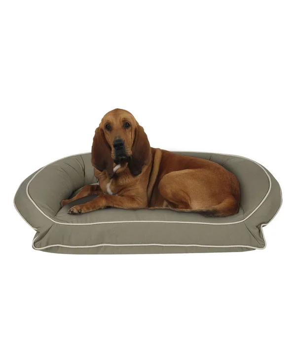 Carolina Pet Company Large/X-Large Barn Red Classic Canvas Bolster Bed