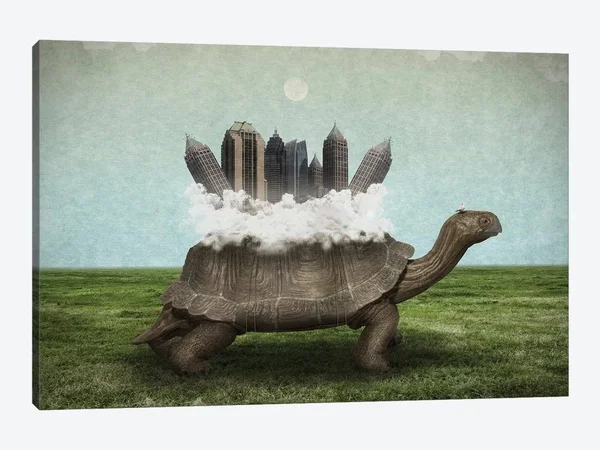 Gregory Noblin Canvas Prints - Moving Forward ( Animal Art > reptiles & amphibians > Turtles art)