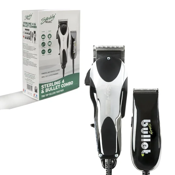 Wahl Professional Sterling 4 Clipper with Sterling Bullet Trimmer Combo #8474