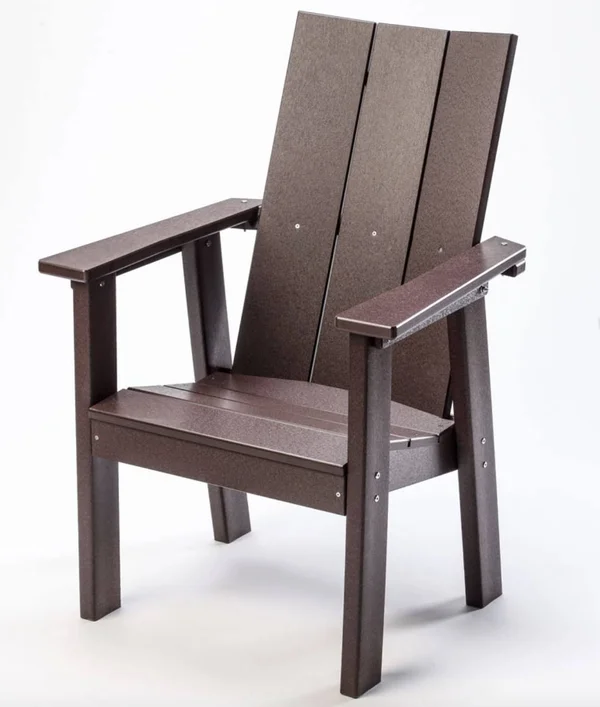 Perfect Choice Recycled Plastic Upright Adirondack Chair, White
