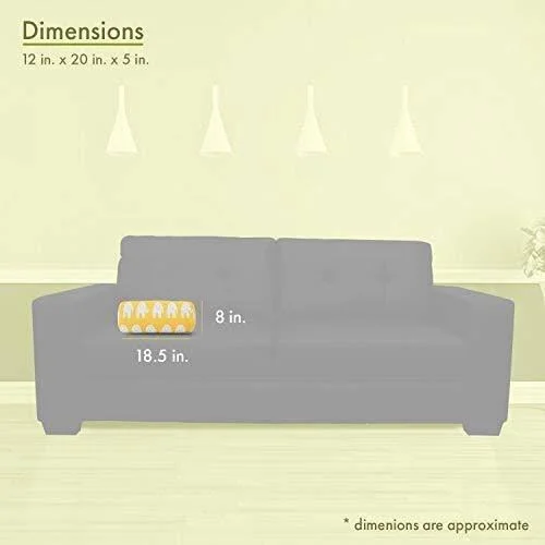Majestic Home Goods Ellie Round Bolster Yellow