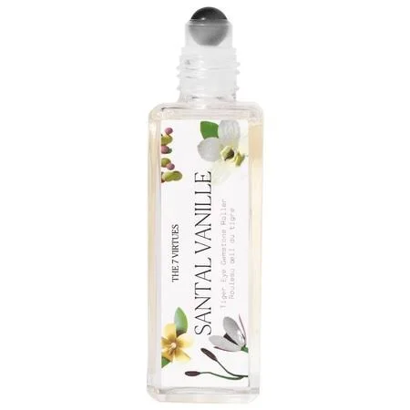 The 7 Virtues Santal Vanille Gemstone Perfume Oil Rollerball - 20 ml