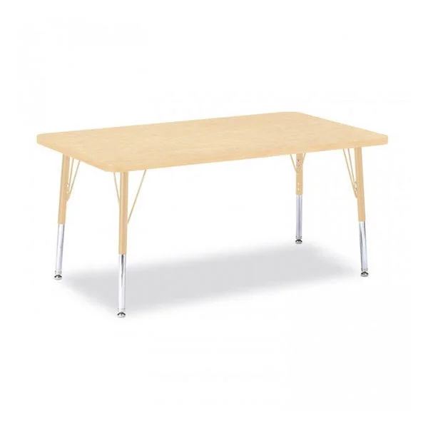 Jonti-Craft 6473JCE008 Berries Red 30x22 x 48x22 Elementary Rectangle Activity Table