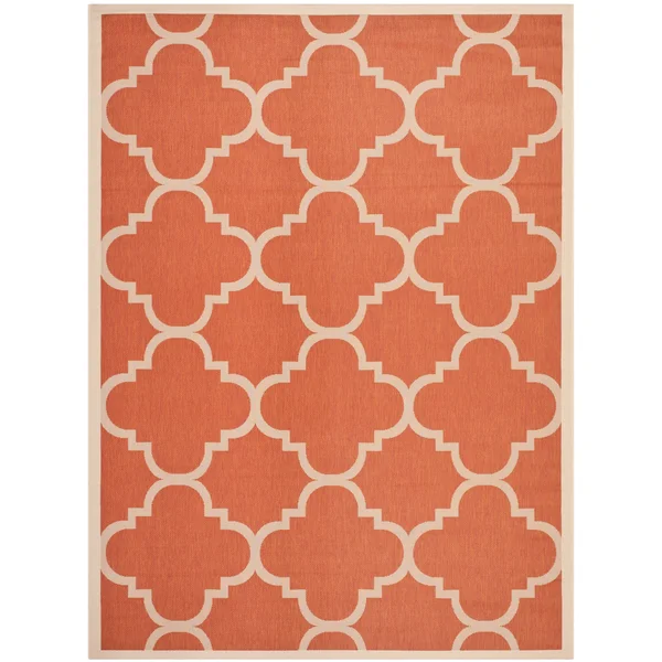 Safavieh Courtyard Dark Brown Indoor Outdoor Rug - 4& x 5&7x22