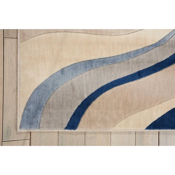 Nourison Somerset Runner ST81 Area Rug, Ivory/Blue, 2&3x22 x 8&