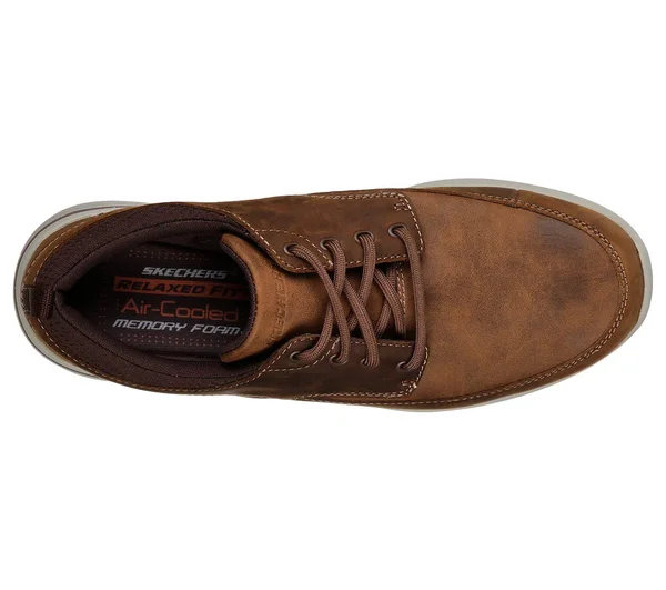 Men's Skechers Relaxed Fit Elent Leven Boat Shoe - Size: 8, Brown