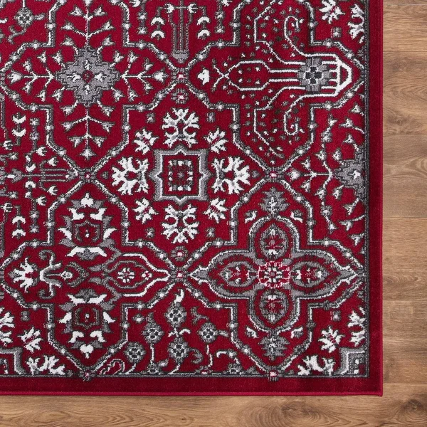 Concord Global Jefferson Athens Area Rug, Red, 5x7 ft