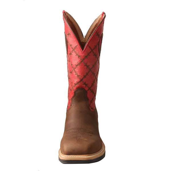 Twisted x Men's MLCA005 Lite Cowboy Alloy Toe Work Boot, Brown/Flash Red Leather