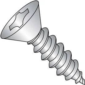 GoVets - Kanebridge CORPORATION #8 x 1 Phillips Flat Self Tapping Screw Type A Fully Threaded 18-8 Stainless Steel - Pkg of 4000
