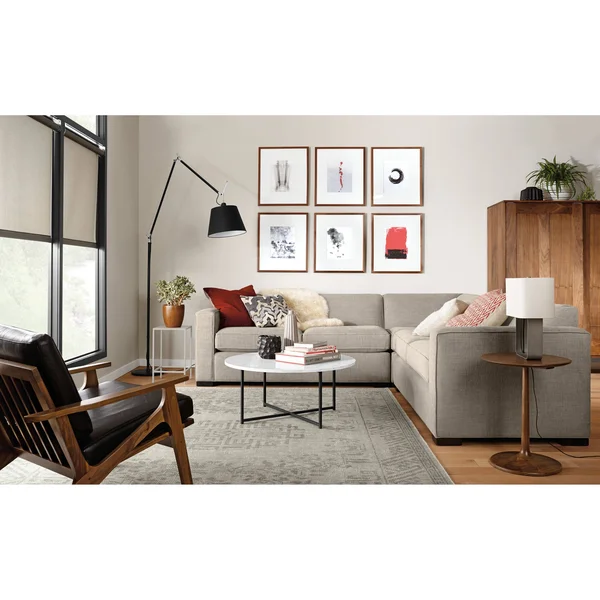 Room & Board - Modern Slim End Table w/ Shelves 10D 24W 24H in Graphite Black