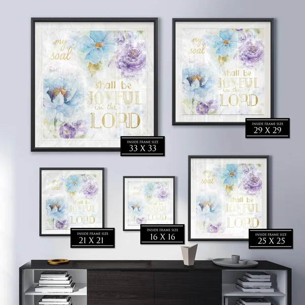 Joyful -Framed Giclee Print - 22X22