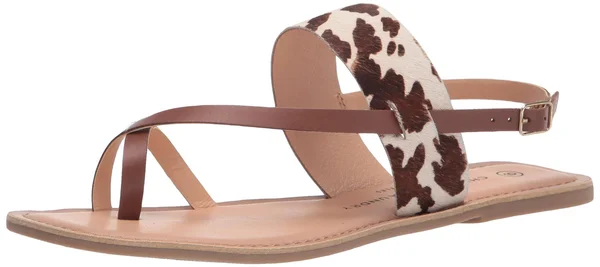 Chinese Laundry Reeba Genuine Calf Hair Slingback Sandal - Brown - 7 M