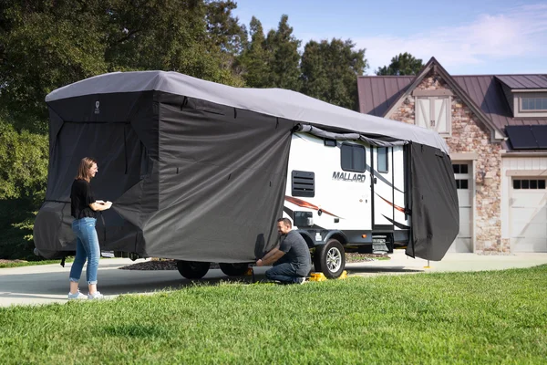 Camco Pro-Shield RV Cover, Travel Trailer, Up to 15& 47920