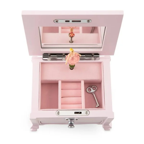 Personalized Girls Footed Pink Musical Jewelry Box, Zinc Alloy Plastic/Stone, Things Remembered