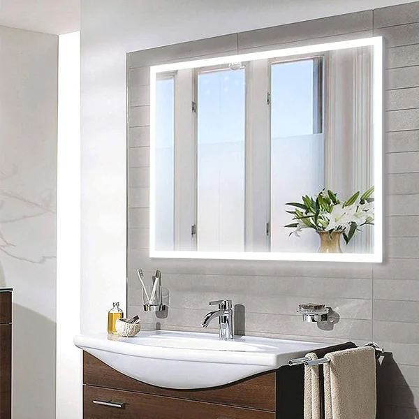 Vanity Art LED Lighted 36-Inch Bathroom Mirror with Sensor Switch - White