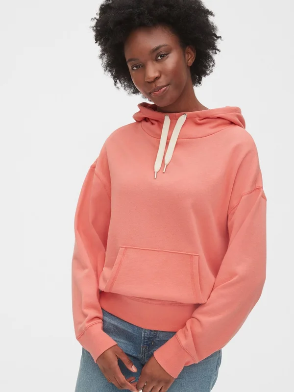 Gap Women's Vintage Soft Hoodie Flamingo Pink Size L