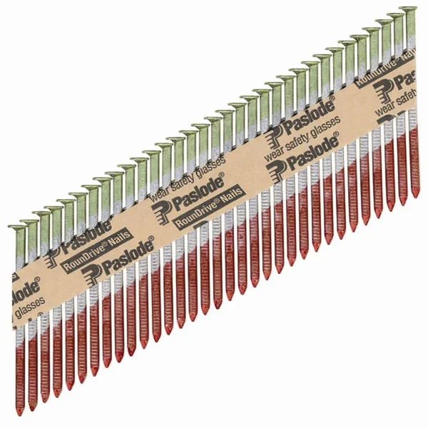 Paslode RounDrive Framing Nails - 3 Inches, 30 Degrees, Full Head, Galvanized/Exterior - 1 package