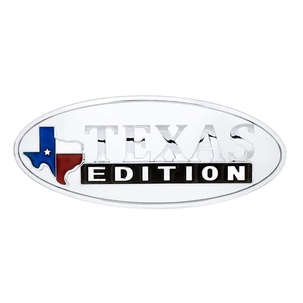 United Pacific 11017 Chrome Oval Emblem - Texas Edition