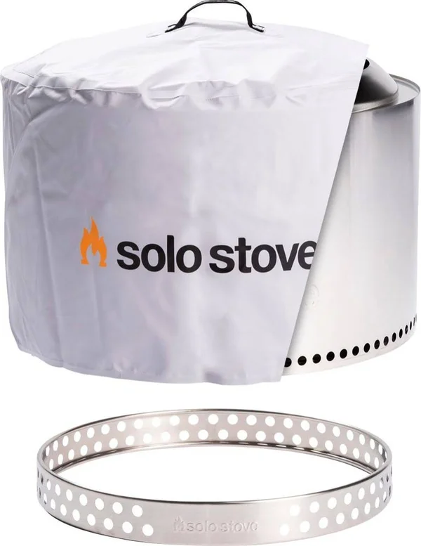 Solo Stove - Yukon 27x22 Bundle: Stand + Shelter - Stainless Steel