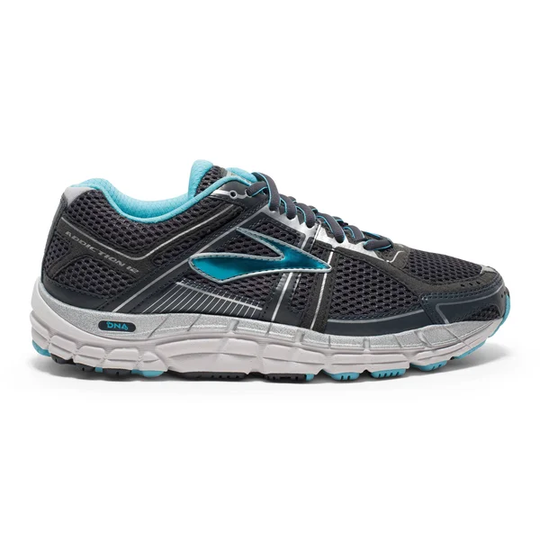 Brooks Addiction 12 Women's Running Shoes Anthracite/Bluefish/Silver : 6 D - Wide