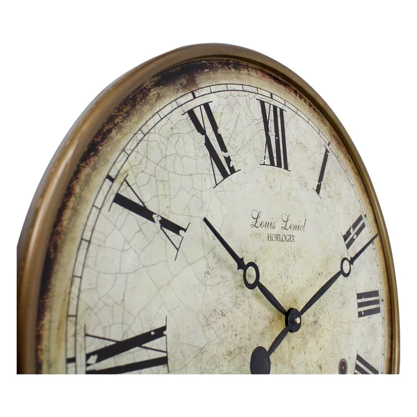 Aspire Home Accents 22x22 Raleigh Pendulum Wall Clock, Brown