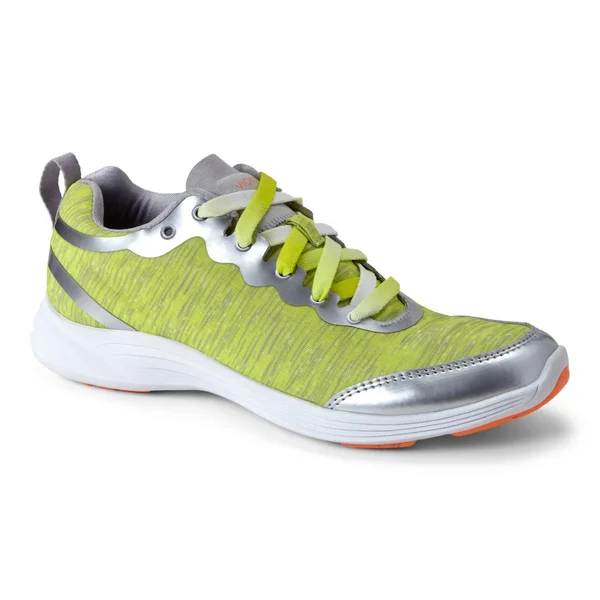 Vionic with Orthaheel Technology Women's Fyn Active Sneaker - Grey/Yellow, US 10 M