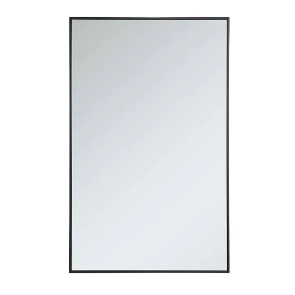 Elegant Furniture Large Rectangle Black Modern Mirror (48 in. H x 30 in. W)