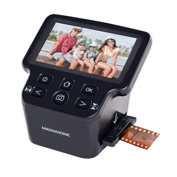 Magnasonic All-in-One 22MP Film Scanner with Large 5x22 Display & HDMI, Converts 35mm/126/110/Super 8 Film & 135/126/110