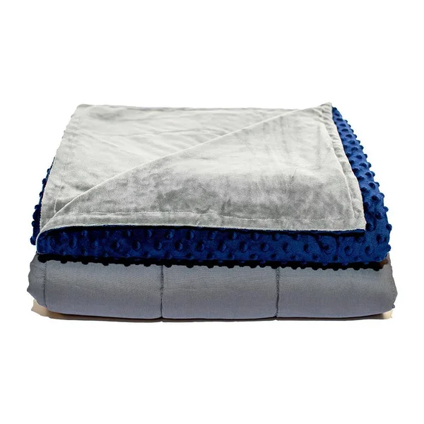 Quility Kids & Adults Weighted Blanket, 86 inchx92 inch, 20 lbs, Navy Blue, Size: 86x92; 20 lbs