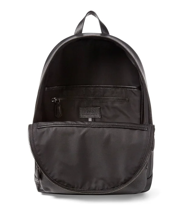 Polo Ralph Lauren Pebbled Leather Backpack - Black