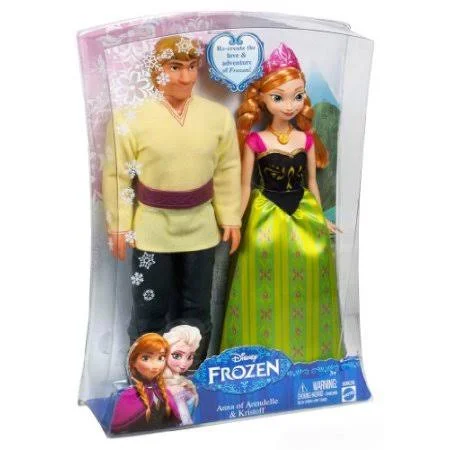 Disney Frozen Anna and Kristoff Doll 2-Pack