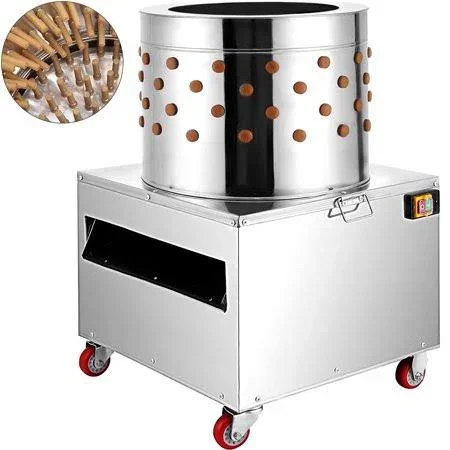 VEVOR Stainless Steel Chicken Plucker Turkey Poultry Defeather Plucking Machine 20inch, Size: 23.5, Silver