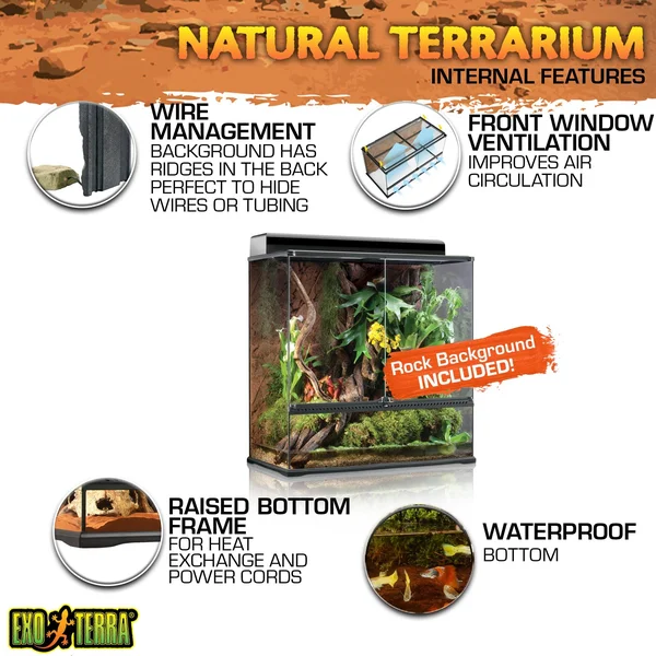Exo Terra High Glass Terrarium 36 by 18 by 36-Inch