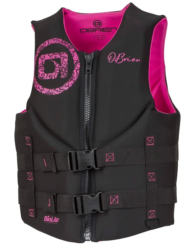 O&Brien Traditional Life Vest - Women's - 2019 - Black/Pink - X-Small