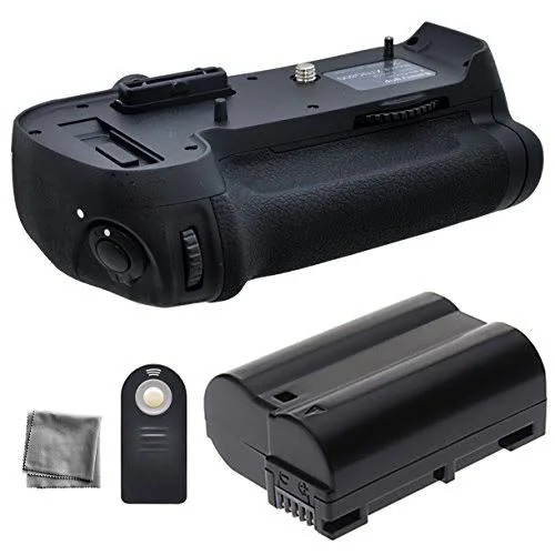Battery Grip Bundle F/ Nikon D800 - D810: Includes MB-D12 Replacement Grip, 1-Pk En-el15 Long-Life Battery, UltraPro Accessory Bu