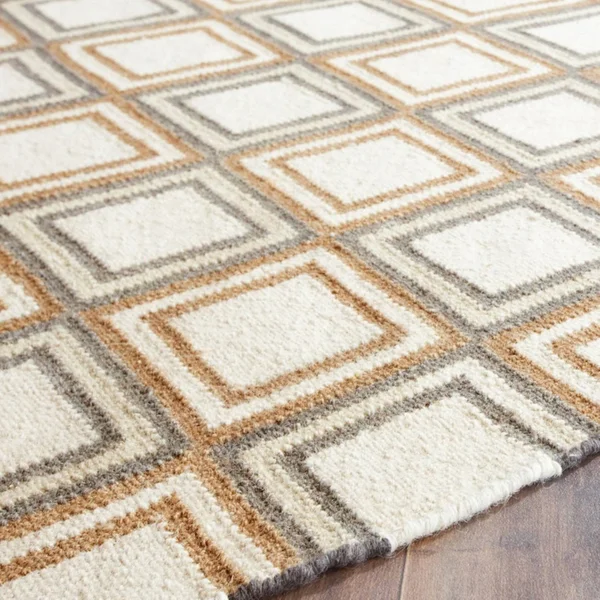 Safavieh Dhurries Ivory - Blue Area Rug; 5' x 8'