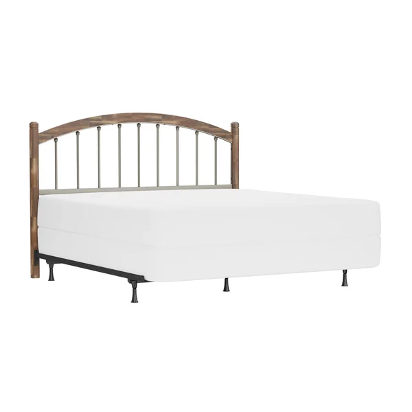 Hillsdale Furniture Bayfront Wood and Metal Headboard with Frame - Pewter - Queen