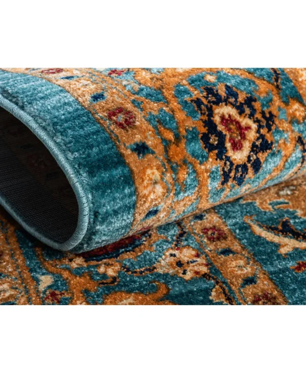 Unique Loom Alcott Dorchester Rug - Turquoise (8& 0 x 10& 0)