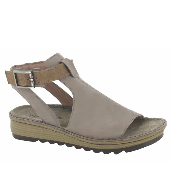 Naot Women's Verbena, Stone Nubuck Latte Brown Leather Size: 39 M