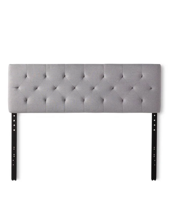 Dream Collection by Lucid Diamond Tufted Mid Rise Headboard, Queen - Gray