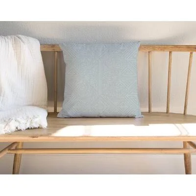 Tyree Square Pillow Cover & Insert Dakota Fields Color: Blue/Gray, Size: 18x22 x 18x22