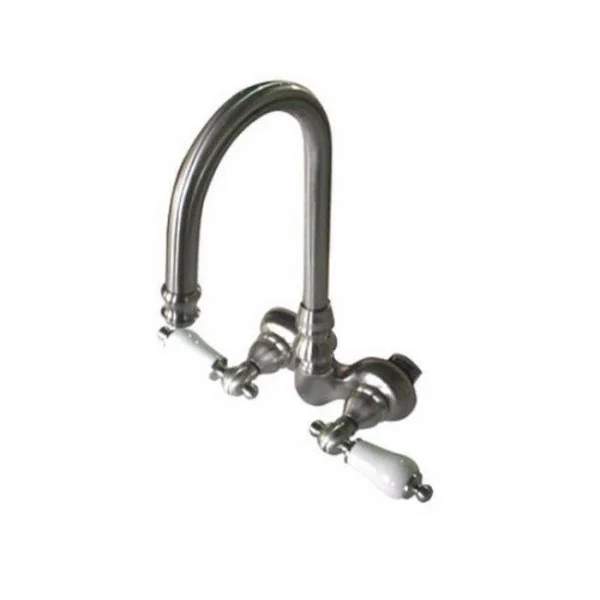Kingston Brass Vintage Wall Mount Clawfoot Tub Filler - Satin Nickel CC75T8