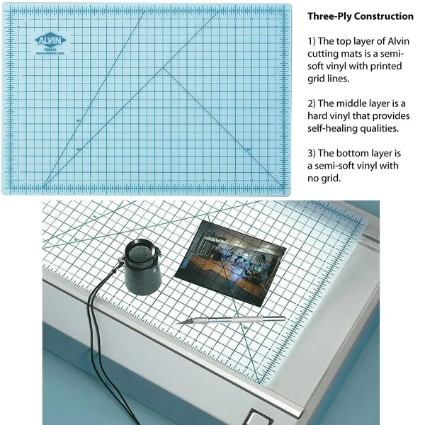 Alvin TM2236 Translucent Professional Self-Healing Cutting Mat 24 x 36