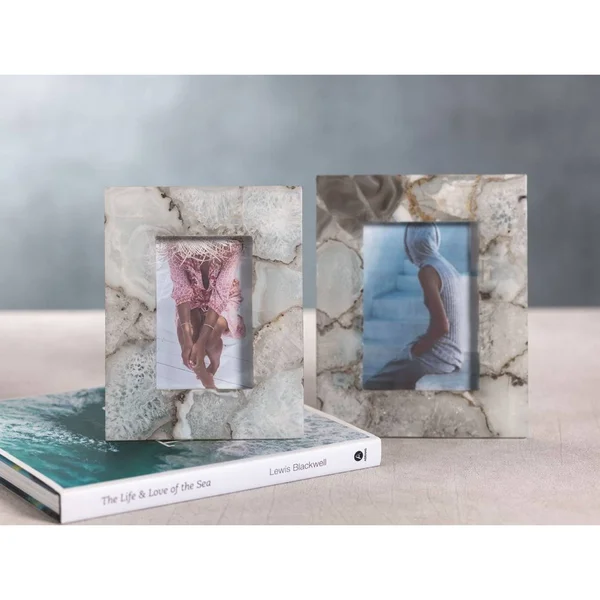 Zodax Preto Agate 4x22 x 6x22 Photo Frame