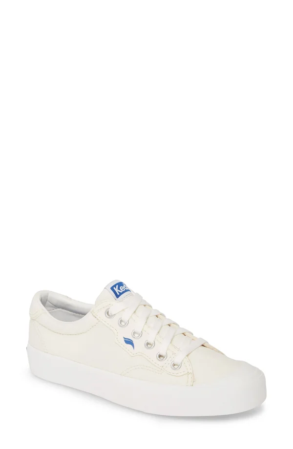 Keds Crew Kick 75 Canvas White Shoes - White - 5.5