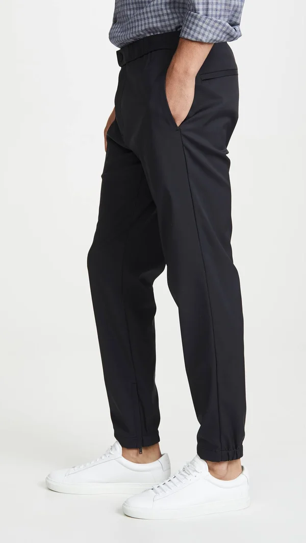 Theory Men's Terrance Neoteric Regular Fit Pants - Black - Size Large