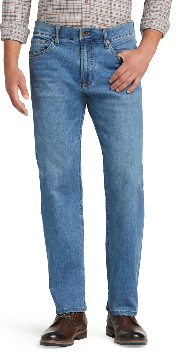 JoS. A. Bank Men's Reserve Collection Relaxed Fit Jeans - Rivera, 42x30