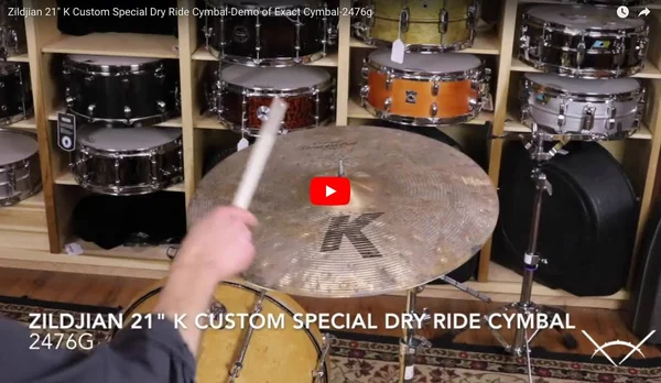 Zildjian 21x22 K Custom Special Dry Ride Cymbal
